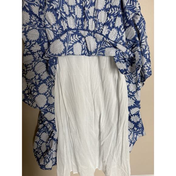 Beau & Ro Floral Maxi Dress in Cobalt Blue Folk Flower Size XS, EUC! Pretty! - Picture 9 of 9